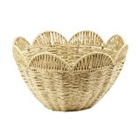 Corbeille en papier bord festonn&eacute; &Oslash;33,5xH20cm