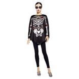 Poncho adulte Halloween squelette jour des morts calavera TU