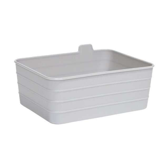 Panière de rangement plastique 16,5x12,5xH7,5cm (3 modèles)