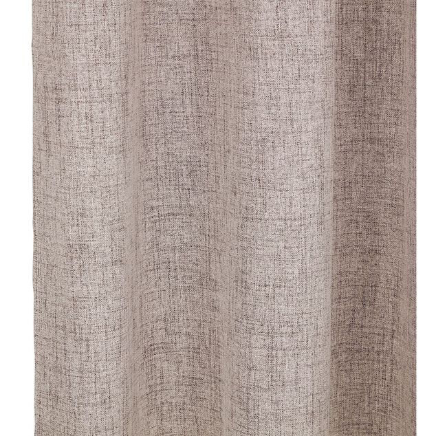 Rideau occultant effet chin&eacute; beige 140x240cm