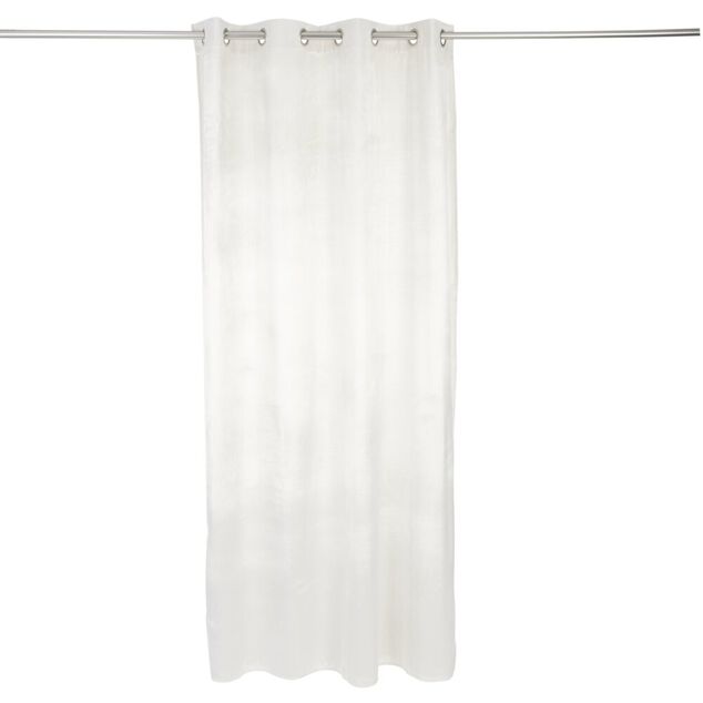 Rideau polyester 140x240cm effet velours gris
