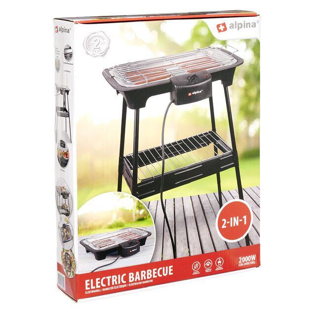 Barbecue &eacute;lectrique avec pieds amovibles