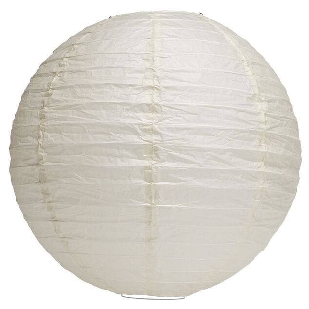 Suspension boule chinoise papier jaune - Ø40xH38cm