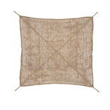 Voile d'ombrage carr&eacute; fibre de coco Square marron 300x300cm