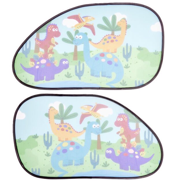 Pare-soleil voiture enfant x2 lat&eacute;ral &agrave; ventouses 38x65cm