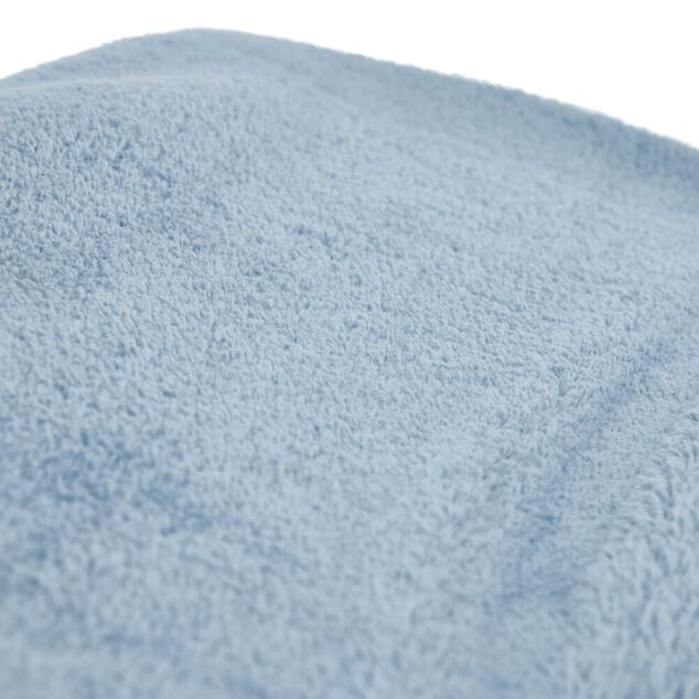 Balai plat gris avec manche en acier et recharge 38x20,5xH120cm