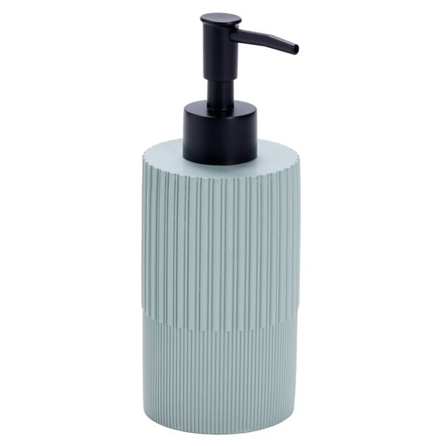 Distributeur de savon r&eacute;sine stries &Oslash;7xH18,5cm (3&nbsp;mod&egrave;les)