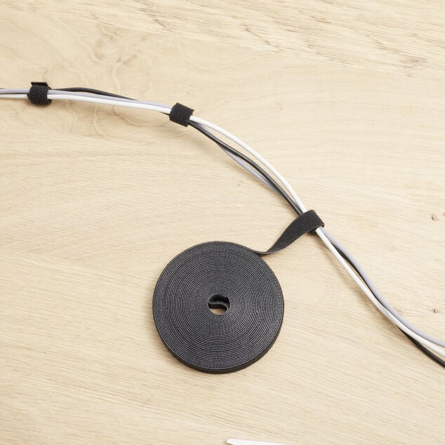 Collier de serrage auto-adh&eacute;sive r&eacute;utilisable nylon 5m (3 mod&egrave;les)