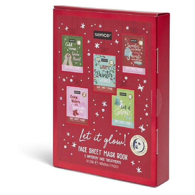 Coffret cadeau 5 masques visage Sence 23ml - Let it Glow