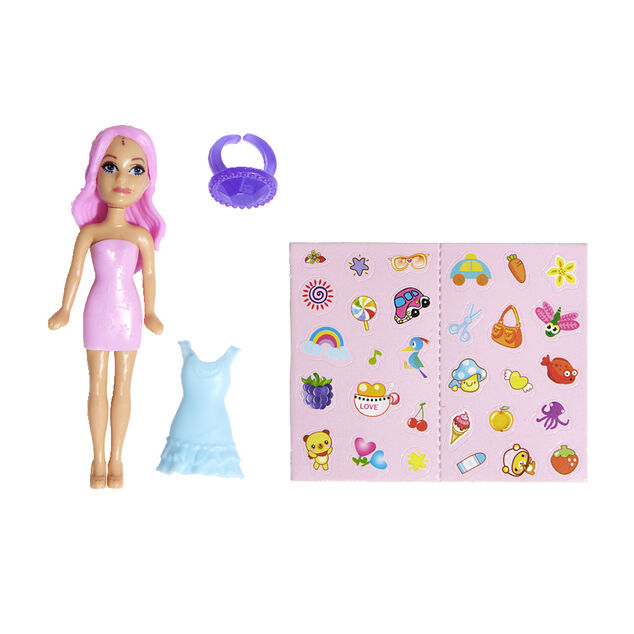 Mini poupée mannequin avec accessoires H28cm (2 modèles)