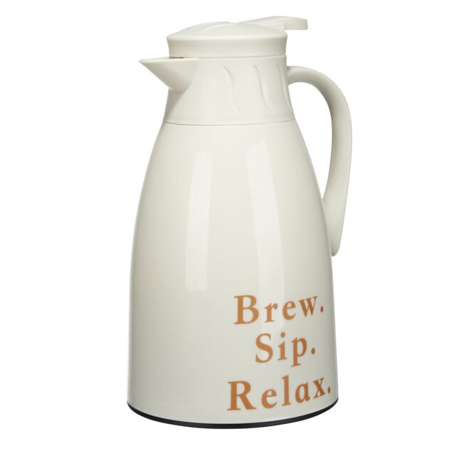 Pichet isotherme plastique et verre 1L (2 mod&egrave;les noir ou blanc)