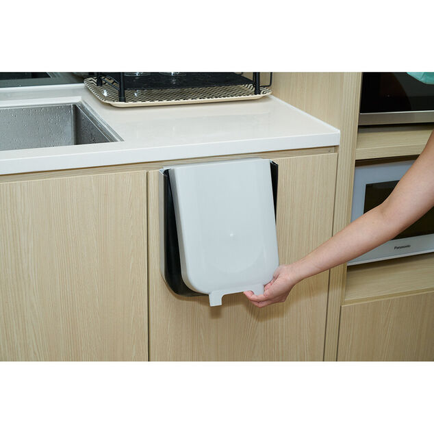 Poubelle de porte amovible et rétractable 9 L