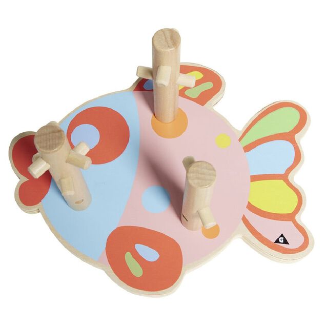 Jeu d'&eacute;veil Empil'&ocirc; type Montessori en bois