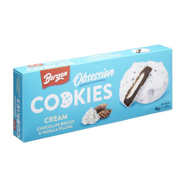 Biscuit cookies cr&egrave;me et cacao 96g
