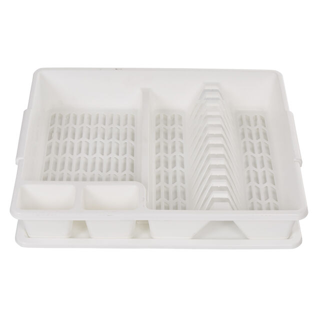 &Eacute;gouttoir avec plateau blanc