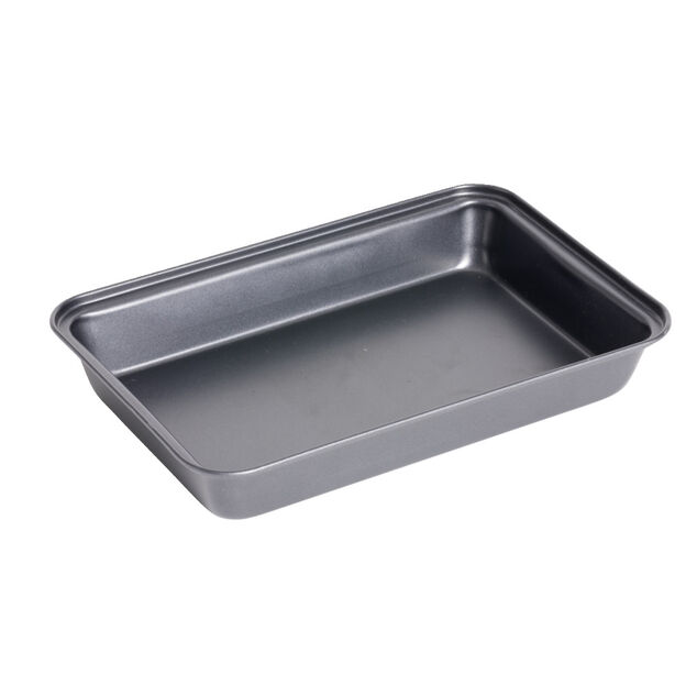 Plat &agrave; four en m&eacute;tal noir 30x20xH4,8cm