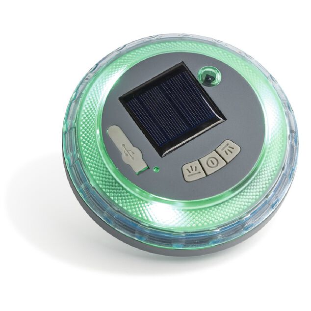 Lampe flottante solaire projecteur motif Ø13,5xH11cm