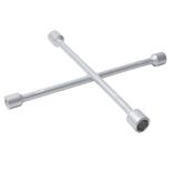 Clé en croix de serrage en métal gris 35,5x35,5cm