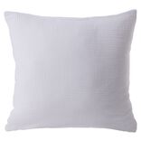 Housse de coussin 40x40cm gaze de coton blanc