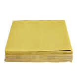 Lot de serviettes intiss&eacute;es dor&eacute;es 20x20cm