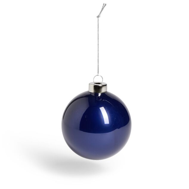 Boule de No&euml;l en verre bor&eacute;al &Oslash;8cm (3 mod&egrave;les)