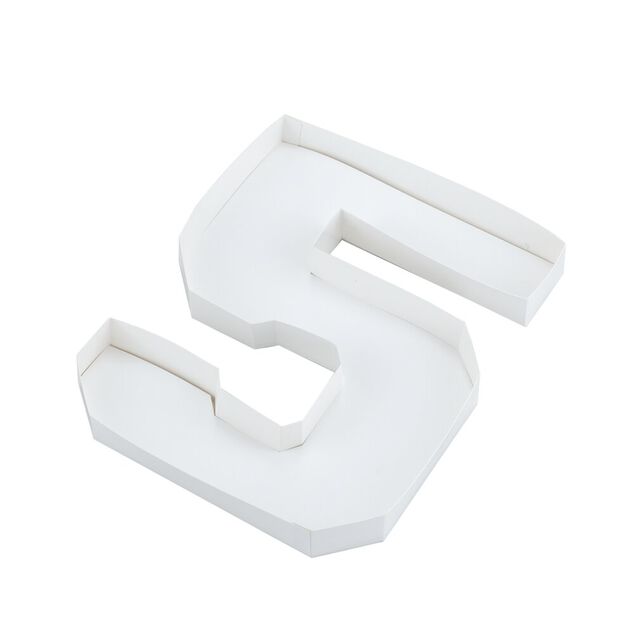 Plateau alimentaire carton forme nombre 25,4x21,6xH3cm (10 modèles)