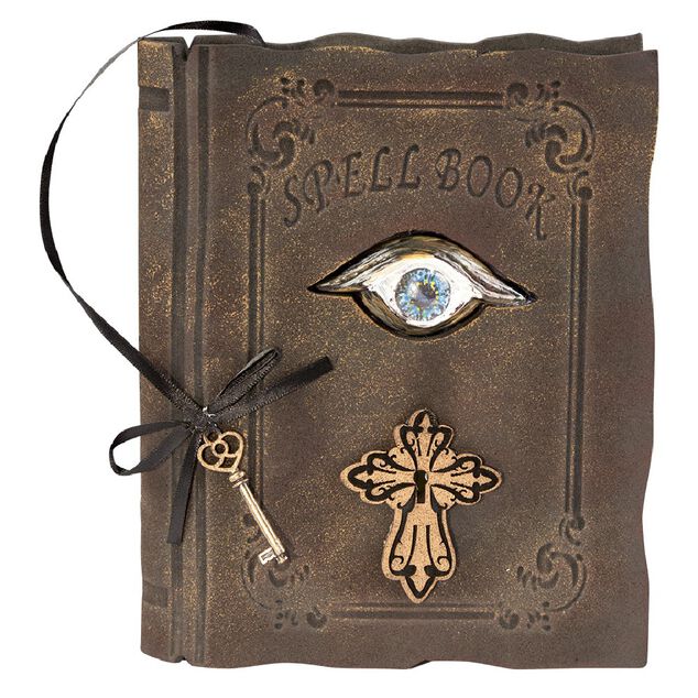 Livre de sort Halloween sonore et lumineux avec cl&eacute;