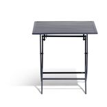 Table de jardin carr&eacute;e pliante &agrave; lattes Glasgow 2 personnes