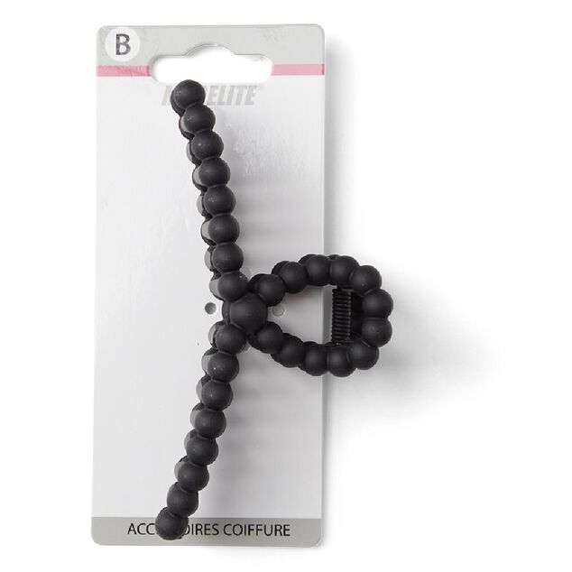 Pince cheveux noir mat L11cm