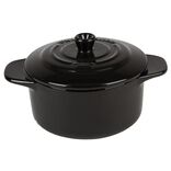 Mini cocotte ronde noir