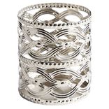 Bougeoir métal ajouré H.6,5 cm