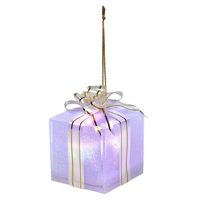 Cadeau de Noël lumineux à suspendre