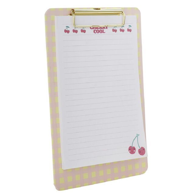 Bloc note &agrave; clip motif fruit 100 pages