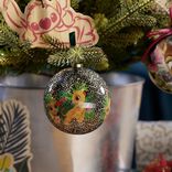 Boule de Noël Disney noire Simba Ø7,5cm