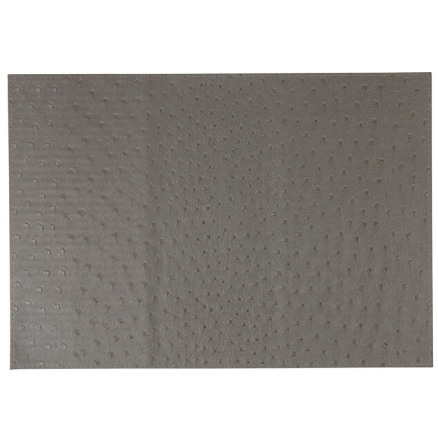 Set de table rectangulaire plastique marron effet peau d'autruche
