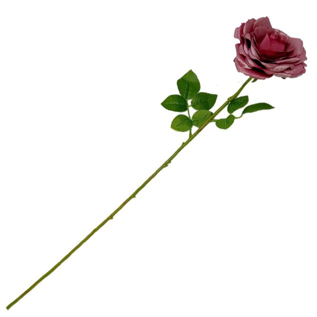 Fleur tige rose artificielle &Oslash;15xH60cm (4 mod&egrave;les)
