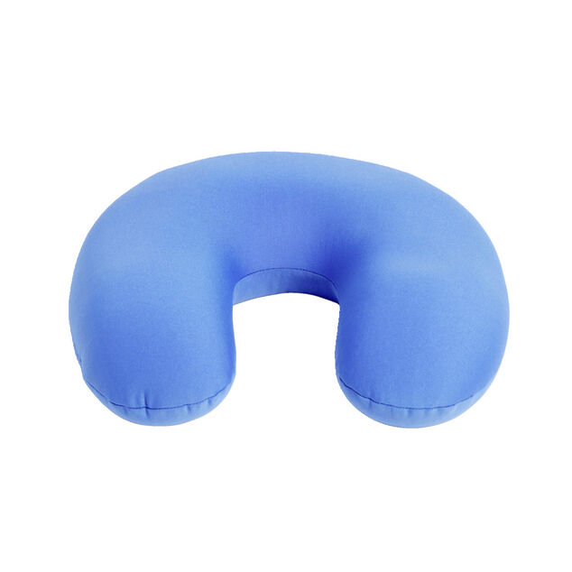 Coussin de voyage bleu clair 28x28x9cm