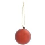 Boule de Noël rouge x10