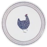 Set de table rond plastique poule Ø38cm