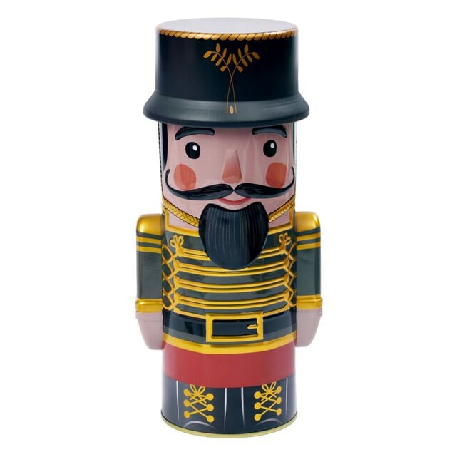 Boîte décorative Noël soldat Casse Noisette métal vert H8,5cm