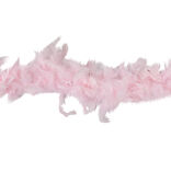 Guirlande Boa plumes roses Noël romance