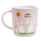 Mug en porcelaine motif P&acirc;ques &Oslash;8xH9cm (2 mod&egrave;les)
