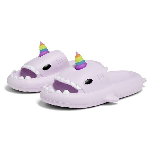 Chaussons requin licorne caoutchouc violet 38/39