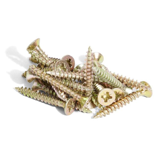 20 vis agglo t&ecirc;te frais&eacute;e acier bichromat&eacute; - 4x30 mm