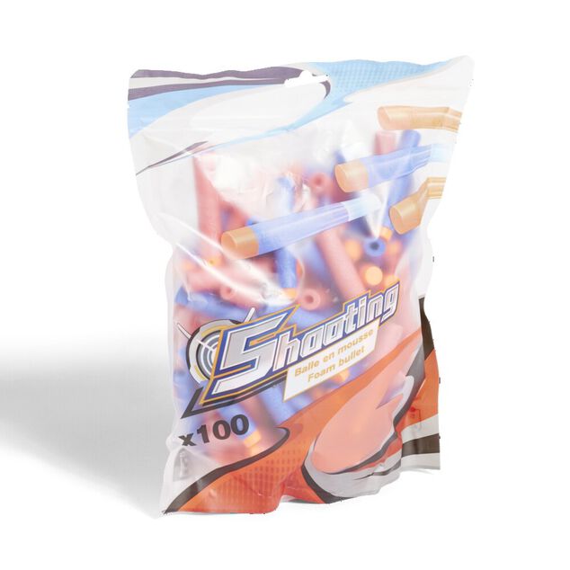 Lot de 100 fl&eacute;chettes en plastique &Oslash;7,2xL.1,3cm