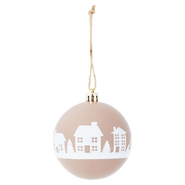 Boule de No&euml;l village &Oslash;8cm