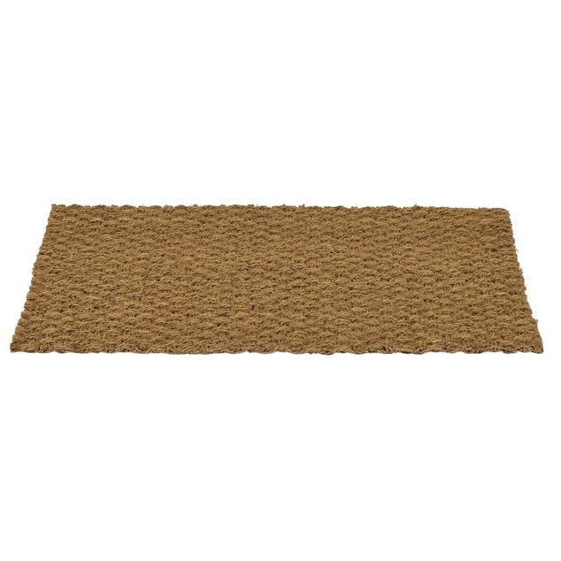 Paillasson coco rectangulaire marron 75x45cm