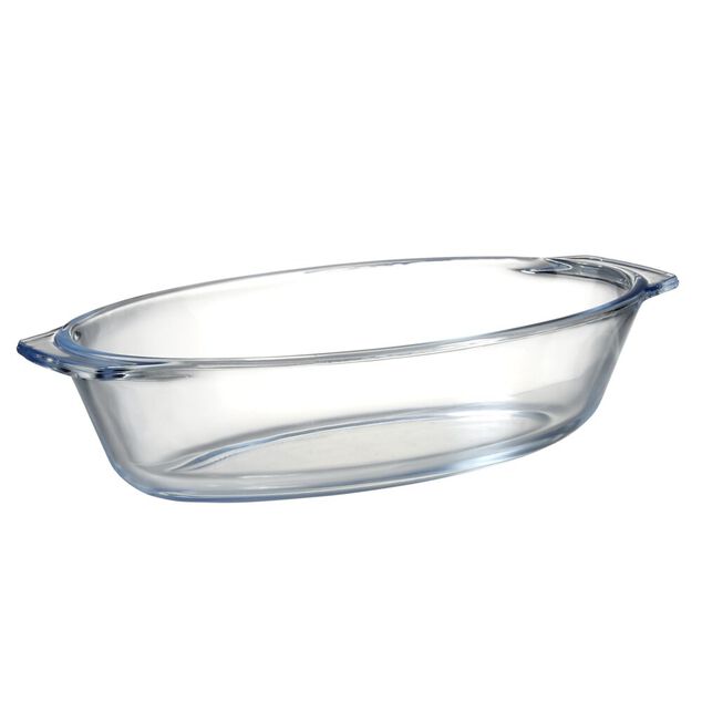 Plat &agrave; four 700ml ovale en verre borosilicate 23,6x12,9x5,3cm