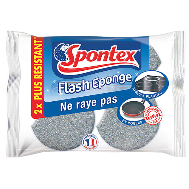 &Eacute;ponge flash Spontex x 2