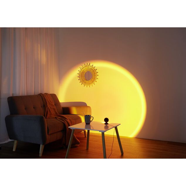 Lampe coucher de soleil projecteur LED USB &Oslash;6xH9cm